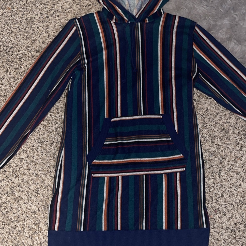 BeBop Multicolor Striped Hoodie - Picture 2 of 9